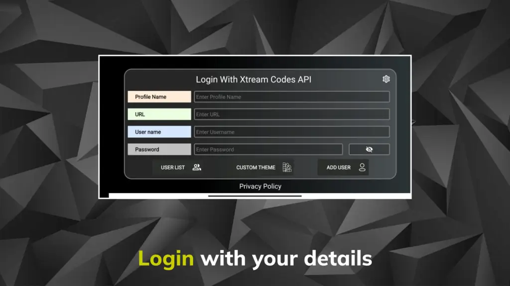 Image of IPTV Blink Player login